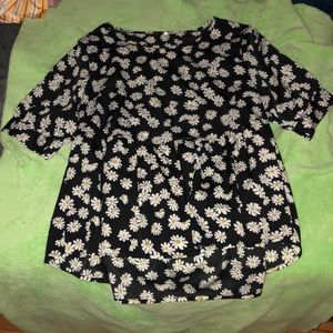 Floral babydoll top